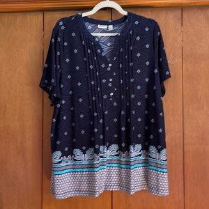 ⭐️Croft & barrow knit top.  Size 1x